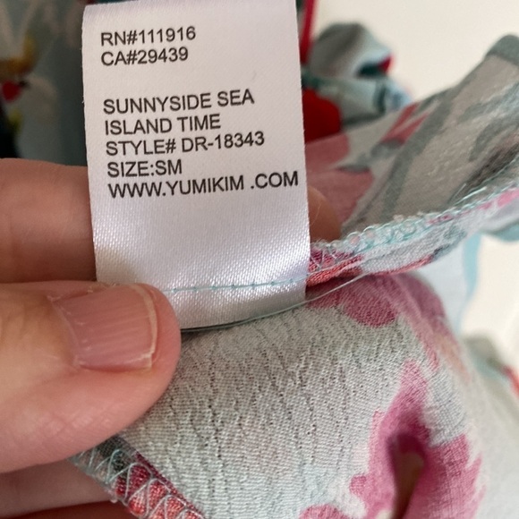 Yumi Kim Island Time Floral Wrap Mini Dress, Size Small - Picture 11 of 12
